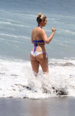 FRANKIE ESSEX in Bikini at a Beach in Tenerife 01/01/2019