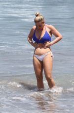 FRANKIE ESSEX in Bikini at a Beach in Tenerife 01/01/2019