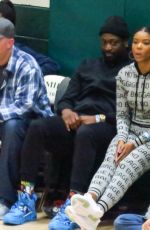 GABRIELLE UNION at Sierra Canyon Trailblazers High School Basketball Game in Laverne 12/30/2019