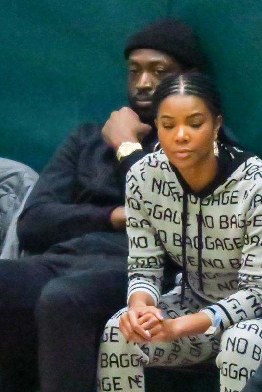 GABRIELLE UNION at Sierra Canyon Trailblazers High School Basketball Game in Laverne 12/30/2019