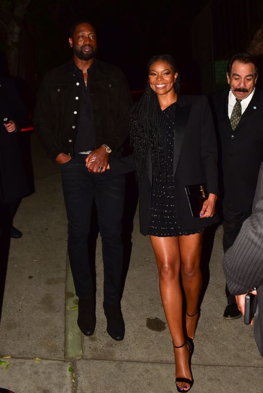 GABRIELLE UNION Leaves YSL Party in Los Angeles 01/04/2020