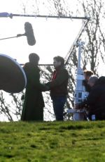 GEMMA CHAN and Kit Harington on the Set of The Eternals in London 01/09/2020