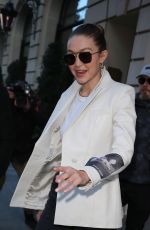 GIGI HADID Arrives at Chanel Fitting at Paris Fashion Week 01/17/2020