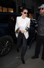 GIGI HADID Arrives at Chanel Fitting at Paris Fashion Week 01/17/2020