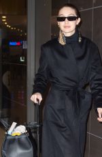 GIGI HADID Arrives at JFK Airport in New York 01/24/2020