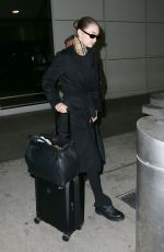 GIGI HADID Arrives at JFK Airport in New York 01/24/2020