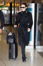 GIGI HADID Arrives at JFK Airport in New York 01/24/2020
