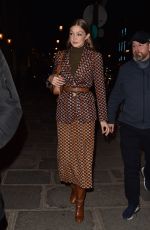 GIGI HADID Heading to Prada Dinner Party at Paris Fashion Week 01/19/2020