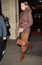 GIGI HADID Heading to Prada Dinner Party at Paris Fashion Week 01/19/2020