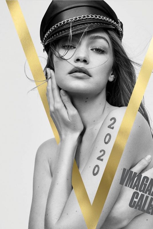 GIGI HADID in V Magazine Calendar, January 2020