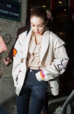 GIGI HADID Leaves Jean Paul Gaultier Fashion Show in Paris 01/22/2020