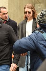 GIGI HADID Leaves Manhattan Criminal Court in New York 01/13/2020