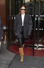 GIGI HADID Leaves Royal Monceau Hotel in Paris 01/19/2020