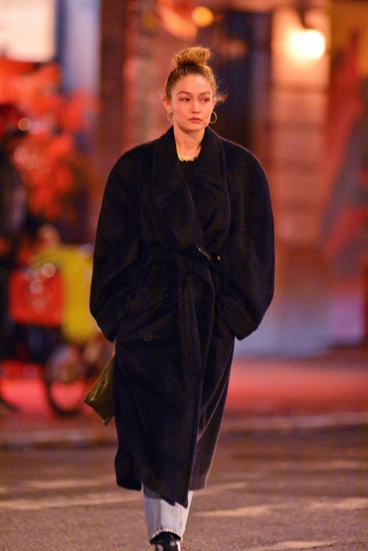 GIGI HADID Night Out in New York 01/15/2020