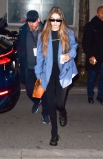 GIGI HADID Out and About in Paris 01/19/2020