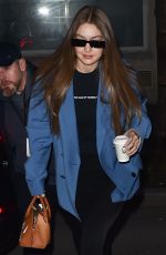 GIGI HADID Out and About in Paris 01/19/2020