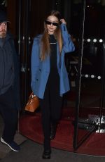 GIGI HADID Out and About in Paris 01/19/2020