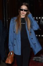 GIGI HADID Out and About in Paris 01/19/2020
