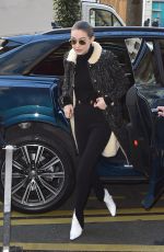 GIGI HADID Out and About in Paris 01/21/2020