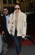 GIGI HADID Out and About in Paris 01/22/2020