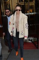 GIGI HADID Out and About in Paris 01/22/2020