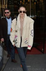 GIGI HADID Out and About in Paris 01/22/2020