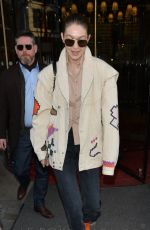 GIGI HADID Out and About in Paris 01/22/2020