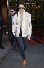 GIGI HADID Out and About in Paris 01/22/2020