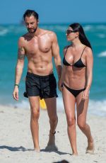 GIORGIA GABRIELE in Bikini at a Beach in Miami 01/03/2020