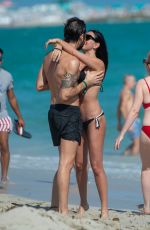 GIORGIA GABRIELE in Bikini at a Beach in Miami 01/03/2020