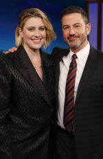 GRETA GERWIG at Jimmy Kimmel Live 01/08/2020