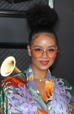 H.E.R. at 62nd Annual Grammy Awards in Los Angeles 01/26/2020