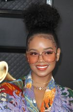 H.E.R. at 62nd Annual Grammy Awards in Los Angeles 01/26/2020