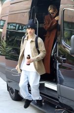 HAILEY and Justin BIEBER Arrive at Business Meeting in Santa Monica 01/14/2020