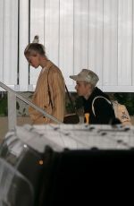 HAILEY and Justin BIEBER Arrives at Wednesday Night Church Services in Beverly Hills 01/08/2020