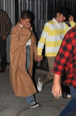 HAILEY and Justin BIEBER Leaves Night Church Service in Beverly Hills 01/29/2020
