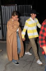 HAILEY and Justin BIEBER Leaves Night Church Service in Beverly Hills 01/29/2020