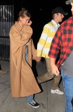HAILEY and Justin BIEBER Leaves Night Church Service in Beverly Hills 01/29/2020