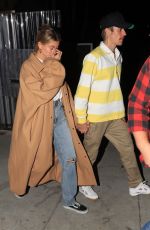 HAILEY and Justin BIEBER Leaves Night Church Service in Beverly Hills 01/29/2020