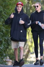 HAILEY and Justin BIEBER Out Hiking in Los Angeles 01/12/2020
