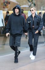HAILEY and Justin BIEBER Shopping at The Grove in Los Angeles 01/11/2020