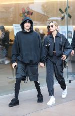 HAILEY and Justin BIEBER Shopping at The Grove in Los Angeles 01/11/2020