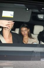 HAILEY BIEBER and MADISON BEER Leaves Craig