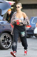 HAILEY BIEBER Arrives at 3rd Street Dance in Los Angeles 01/09/2020