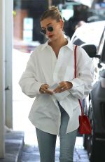HAILEY BIEBER Arrives at a Skincare Clinic in Beverly Hills 01/24/2020