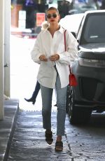 HAILEY BIEBER Arrives at a Skincare Clinic in Beverly Hills 01/24/2020