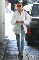 HAILEY BIEBER Arrives at a Skincare Clinic in Beverly Hills 01/24/2020