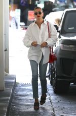 HAILEY BIEBER Arrives at a Skincare Clinic in Beverly Hills 01/24/2020