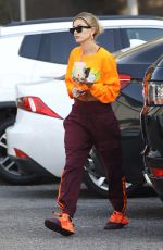 HAILEY BIEBER Arrives at Dance Studio in West Hollywood 01/15/2020