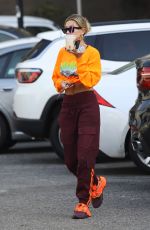HAILEY BIEBER Arrives at Dance Studio in West Hollywood 01/15/2020